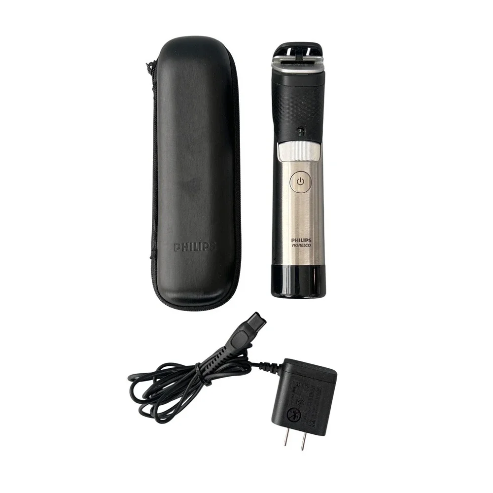 Philips Norelco BT9810 Prestige Beard Trimmer Stainless Steel Cordless Silver